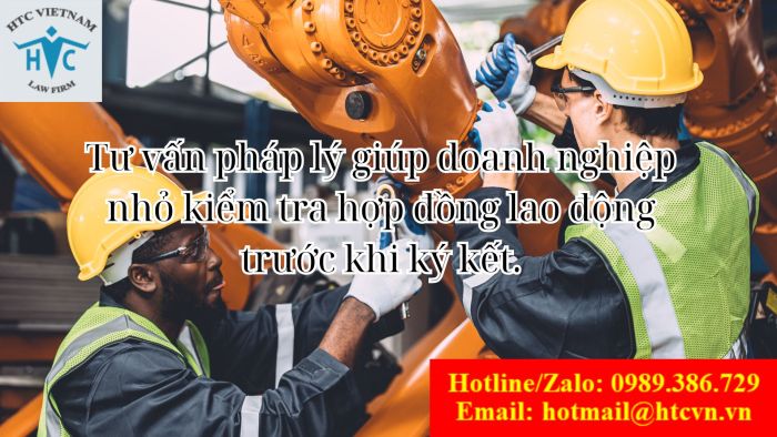 Tư vấn pháp lý giúp doanh nghiệp nhỏ kiểm tra hợp đồng lao động trước khi ký kết.